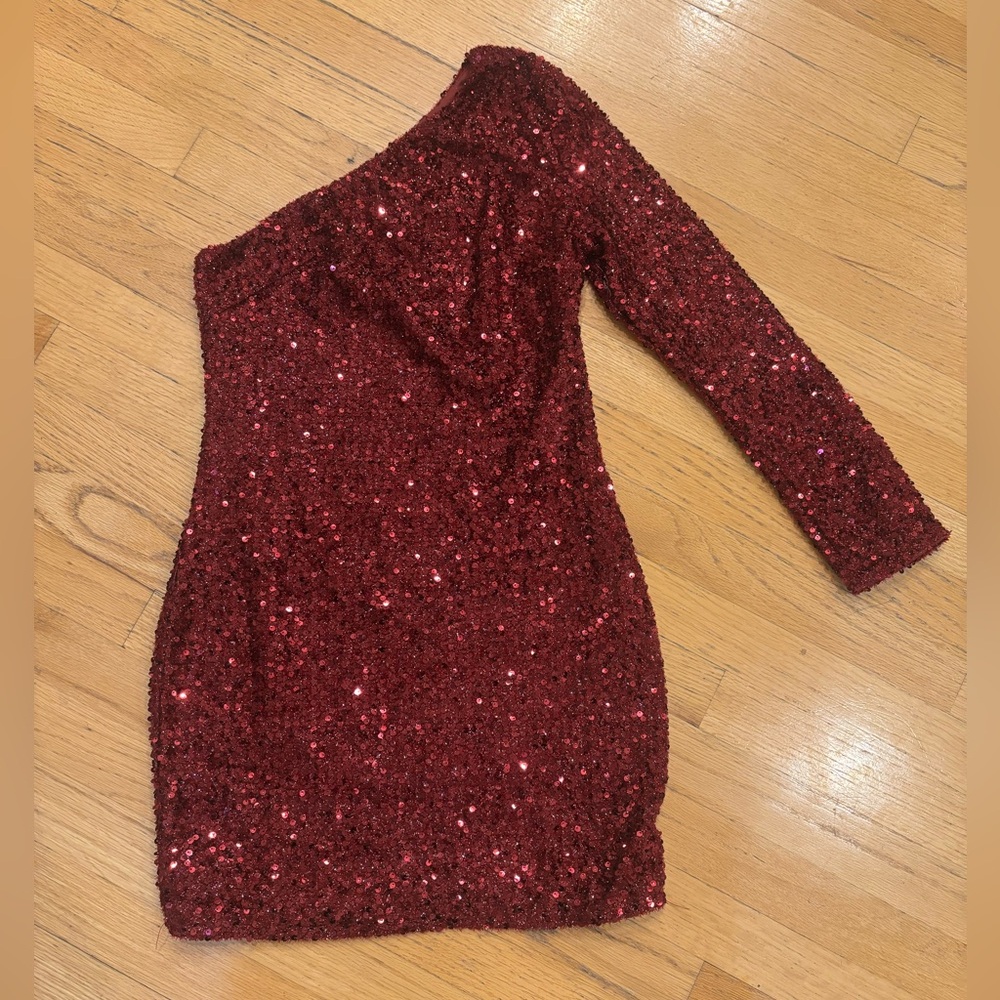 Charlotte Russe Vibrant Red Sequin Dress